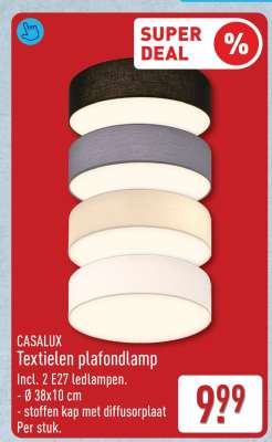 CASALUX Textielen plafondlamp