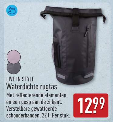 LIVE IN STYLE Waterdichte rugtas