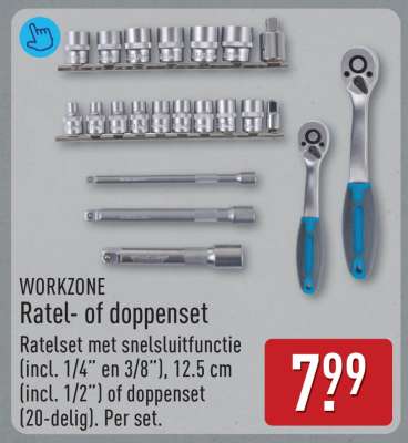 WORKZONE Ratel- of doppenset
