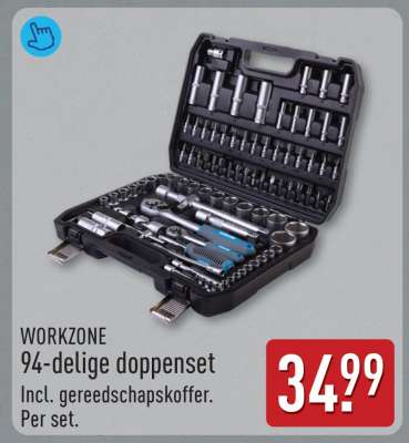 WORKZONE 94-delige doppenset