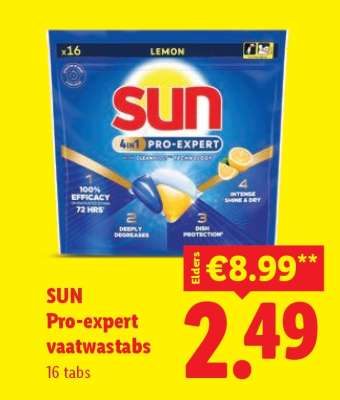 Sun Pro-Expert vaatwastabs