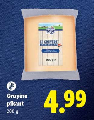 Gruyère pikant