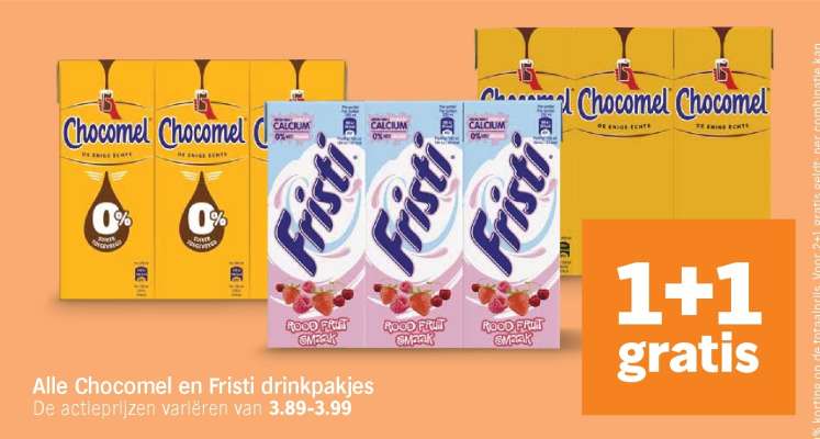 Chocomel en Fristi drinkpakjes