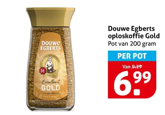 Douwe Egberts oploskoffie gold
