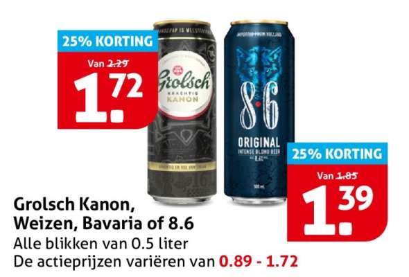 Grolsch Kanon, Weizen, Bavaria of 8.6