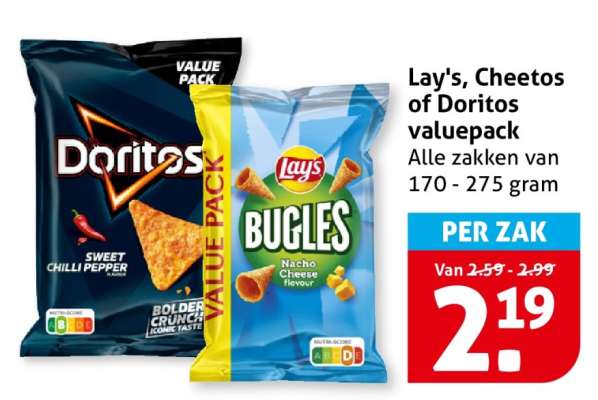 Lay's, Cheetos of Doritos valuepack