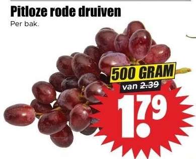 Pitloze rode druiven