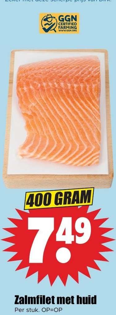 Zalmfilet met Huid