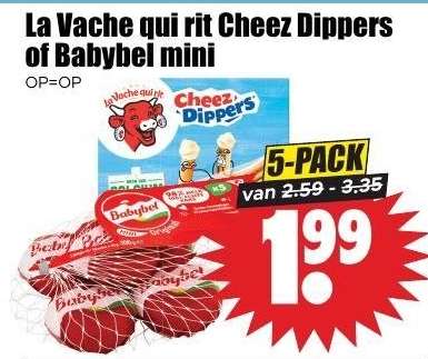 La Vache qui rit Cheez Dippers of Babybel mini