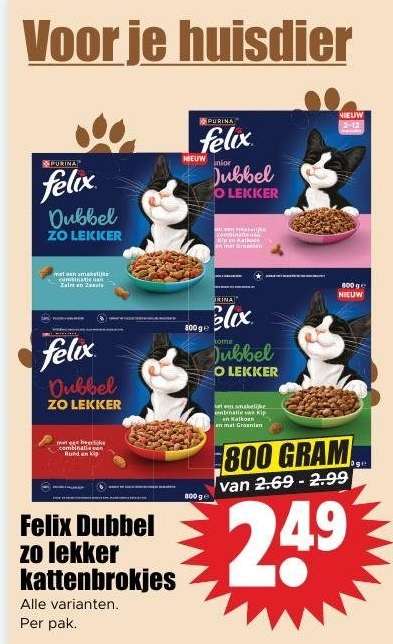 Felix Dubbel zo lekker kattenbrokjes