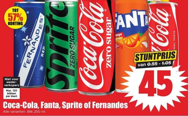 Coca-Cola, Fanta, Sprite of Fernandes