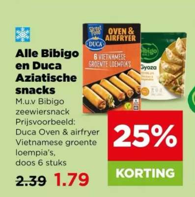Duca Oven & airfryer Vietnamese groente loempia’s