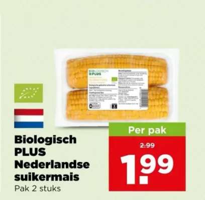 Biologisch PLUS Nederlandse Suikermais