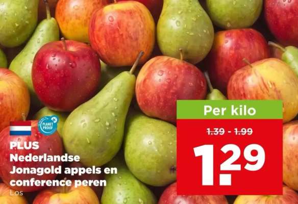 PLUS Nederlandse Jonagold appels en conference peren