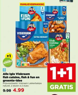 Iglo Viskraam fish cuisine, fish & fun en groente-idee