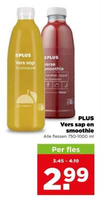 PLUS Vers sap en smoothie