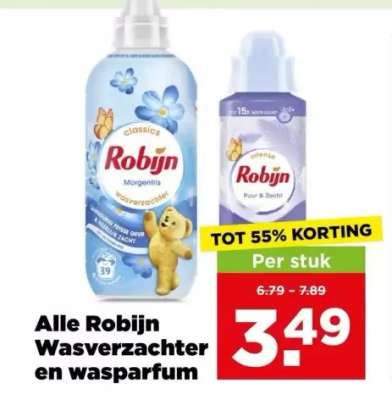 Robijn Wasverzachter en Wasparfum