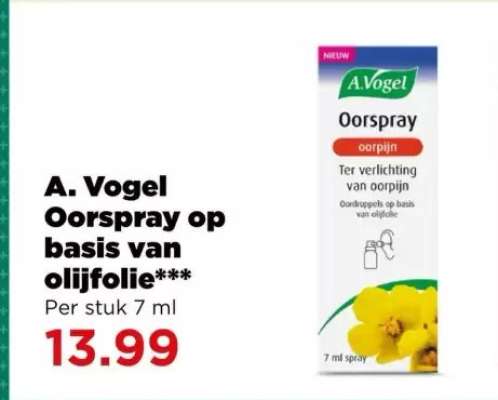 A. Vogel Oorspray op basis van olijfolie