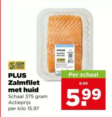 PLUS Zalmfilet met huid