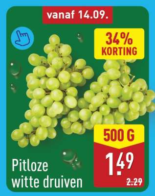 Pitloze witte druiven