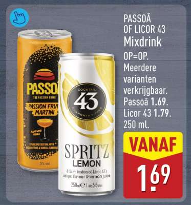 Passoã of Licor 43 Mixdrink