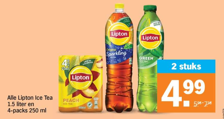 Alle Lipton Ice Tea