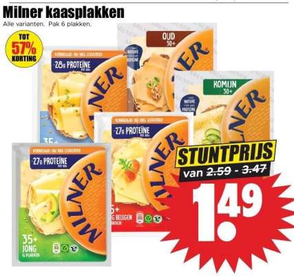 Milner kaasplakken