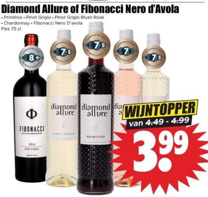 Diamond Allure of Fibonacci Nero d'Avola