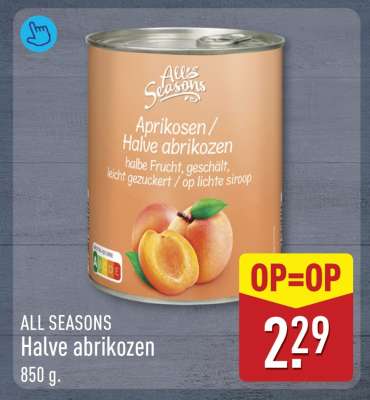 ALL SEASONS Halve abrikozen