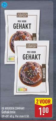 DE KRUIDEN COMPANY Gehaktmix
