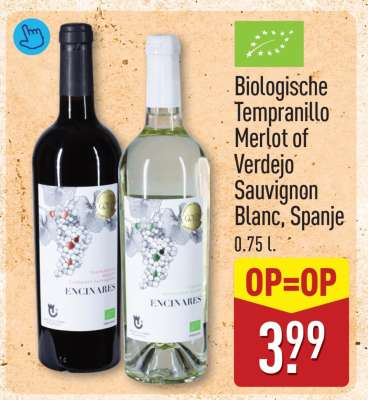 Biologische Tempranillo Merlot of Verdejo Sauvignon Blanc, Spanje