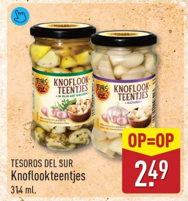TESOROS DEL SUR Knoflookteentjes