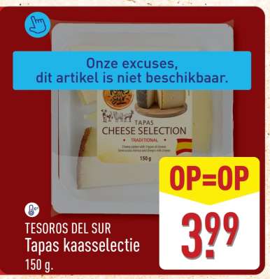 TESOROS DEL SUR Tapas kaasselectie
