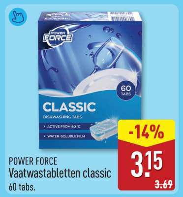 POWER FORCE Vaatwastabletten classic