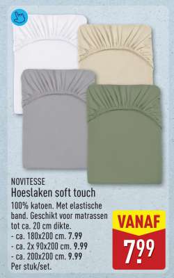 NOVITESSE Hoeslaken soft touch