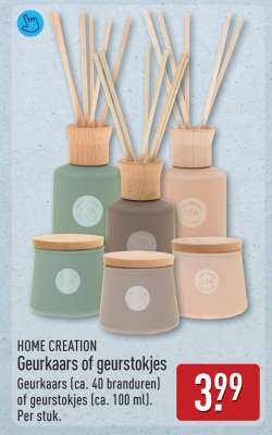 HOME CREATION Geurkaars of geurstokjes