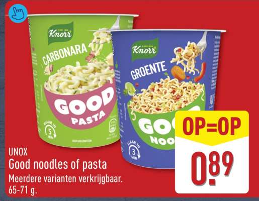 UNOX Good noodles of pasta