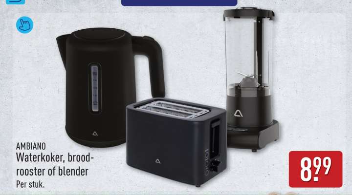 AMBIANO Waterkoker, broodrooster of blender
