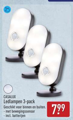 CASALUX Ledlampen 3-pack