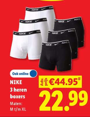 NIKE 3 heren boxers