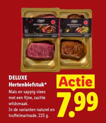 DELUXE Hertenbiefstuk