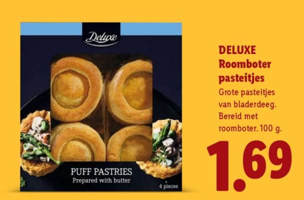 DELUXE Roomboter pasteitjes