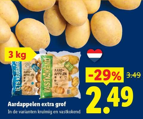 Aardappelen extra grof