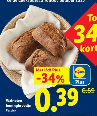 Walnoten honingbroodje