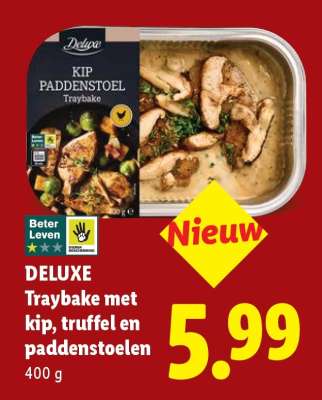 DELUXE Traybake met kip, truffel en paddenstoelen