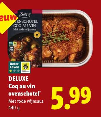 DELUXE Coq au vin ovenschotel