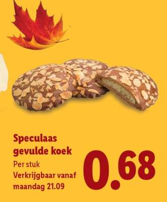 Speculaas gevulde koek