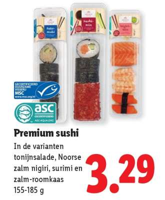 Premium sushi