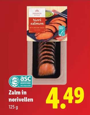 Zalm in norivellen