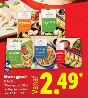 Diverse gyoza's
